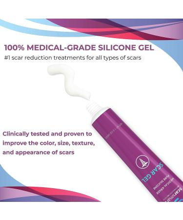 Scar Smart Silicone Scar Gel - Advanced Scar Cream for Surgical Scars, Burns, Stretch Marks, Acne & Keloids - Buy Online on GoSupps.com