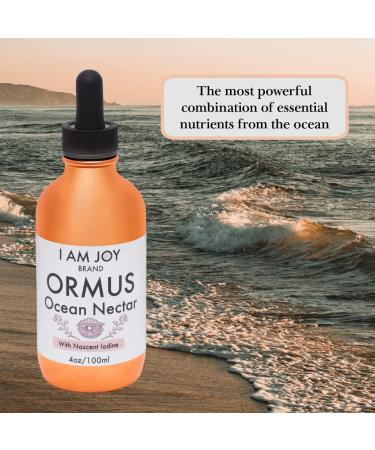 I Am Joy Ormus Ocean Nectar Monoatomic Gold with Iodine - 4oz | Pineal Gland Decalcification & Thyroid Support for Alertness, Clarity, Energy - Buy Online on GoSupps.com