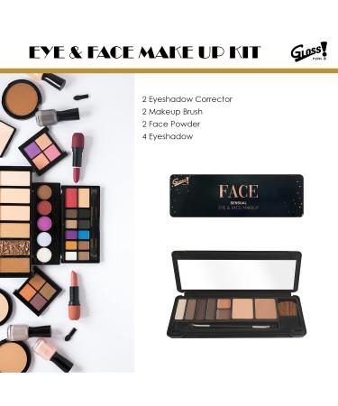 Buy Gloss! Makeup Palette - Eyes & Face with 2 Shadow Correctors | International Shipping Available - Buy Online on GoSupps.com