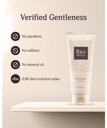 Rice Therapy Artemisia Foam Cleanser 5.1fl oz - Gentle Moisturizing Face Wash for Sensitive Skin | Daily Hydrating Facial Foam for Radiant Smooth Skin - International Shipping Available - Buy Online on GoSupps.com