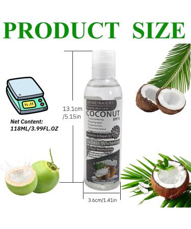 Elitzia coconut oil hair spa huidmassage oil conditioning skin nourishing moisturizer makeup verwijderen en herstellen fei universal foundation oil facial body 118ml natural pure ETMS015 - Buy Online on GoSupps.com