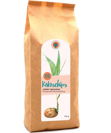 Organic coconut chips - SMILES - dried - 0.45kg (450g)