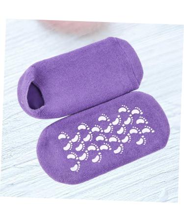 Ipetboom Womans Socks 1 Pair Foot Moisturizing Socks Kitten Heels for Women Dressy Womens+Pumps Block Heels for Women Dressy Ladies Socks Hard Skin Repair Socks Purple Spa Silicone Gel - Buy Online on GoSupps.com