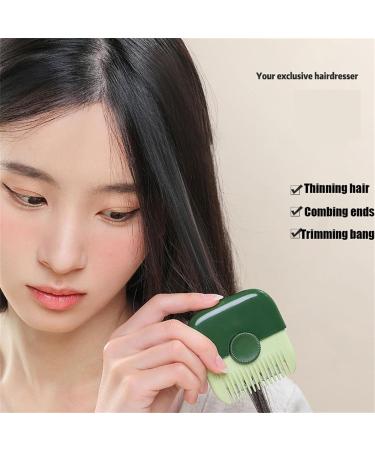 Trimpocket Hair Trimmer for Kids - 2-in-1 Bangs & Split Ends Trimmer Comb - Dual-Side Design Replaceable Blades Pink - Buy Online on GoSupps.com