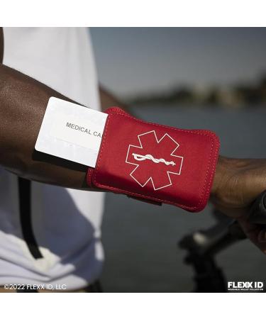 Buy MED ALERT Wrist Wallet - High Visibility Medical ID Holder with Adjustable Velcro Strap - Ideal for Health Facilities - Fast International Shipping - Buy Online on GoSupps.com
