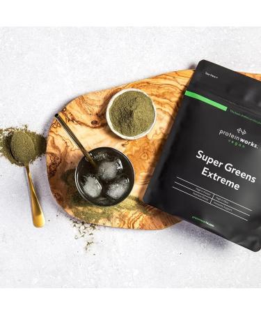 Protein Works Super Greens Extreme Powder | 156 Health Benefits | 41 Active Ingredients | Vegan & Gluten-Free | No Added Sugar | 500g (41 Servings) - Buy Online on GoSupps.com