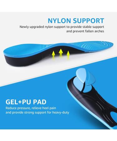 3ANGNI Plantar Fasciitis Insoles for Men & Women - Arch Support Orthotics for Foot Pain Relief Flat Feet & High Arch Heavy Duty Support for All-Day Comfort (XS Sizes 3-4.5 Men / 5-6.5 Women - Buy Online on GoSupps.com