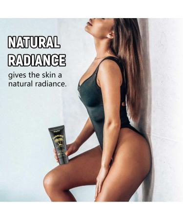 TUITUII Intensive tanning gel carrot tanning gel selftanner for fast tanning tanning accelerator sun cream tanning cream with coconut oil and vitamins E for indoors and outdoors 60 ml - Buy Online on GoSupps.com