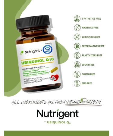 Ubiquinol CoQ10 75 mg - High Absorption Liquid Capsules | Organic Antioxidant for Heart Health & Energy - 30 Count - Buy Online on GoSupps.com