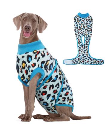 Kuoser Dogebody after op op body dog Katzenbody dog body after castration male breathable dog body after op bitch e-neck band Alternative after dog body operation anti-wound licking op dog body xxl light blue