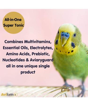 Avigold Advance All-in-One Liquid Bird Tonic - 250ml | Multivitamin with Essential Oils, Electrolytes, Minerals & Amino Acids | For Cage and Aviary Birds - Buy Online on GoSupps.com