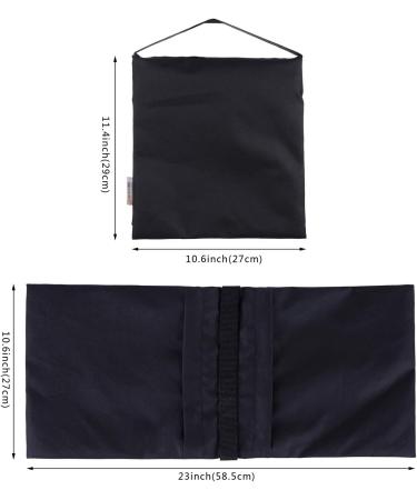 ESINGMILL Super Heavy Duty Saddlebag Sand Bags for Photography and Video Equipment - 2 Pack Empty Weight Bags for Studio Stand, Light Stand, Tripod, Jib Arm, Mini Camera Crane - Black - Buy Online on GoSupps.com