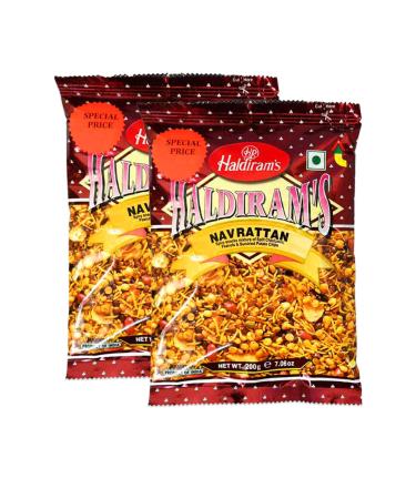 Haldiram's Navrattan | 200g | Haldiram Namkeen | Indian Origin | Indian Snack (Pack of 2)