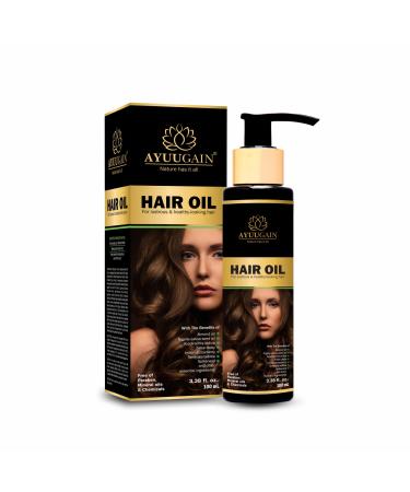 AYUUGAIN Hair Oil for Lustrous and Healthy Looking Hair (100 ml)