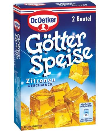 Dr. Oetker - Gel e au citron (G tterspeise Zitronen Geschmack) | Poids Total 23 grams