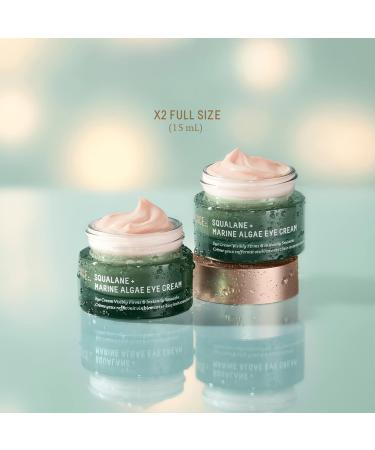 BIOSSANCE Squalane and Marine Algae Eye Cream. Rich Anti-Aging Face Cream Lifts Firms and Smooths Fine Lines and Wrinkles 0.5 ounces - Buy Online on GoSupps.com