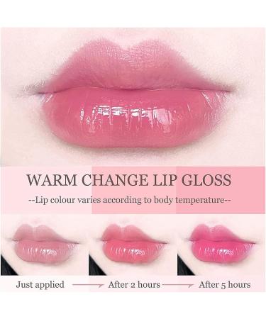 Gireatick 5Pcs Color Changing Moisturizing Lip Oil Set Crystal Jelly Fruit-Flavored Lip Oil Lip Gloss for Lip Care - Buy Online on GoSupps.com