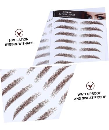 Didiseaon 5pcs Eyebrow Stickers Eyebrow Transfer Sticker Eyebrows Imitation Eyebrow Transfer Stickers Hair 3d - Buy Online on GoSupps.com
