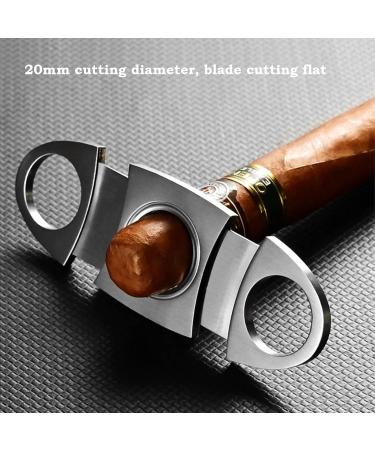 Cigar Case for Men Portable Travel Case Cedar Wood Cigar Humidor with Cigar Cutter Cigar Box Hold 3 Cigars - Buy Online on GoSupps.com