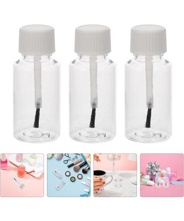 Mobestech Lot de 20 Flacons Vides 20 Ml en Plastique Pet Transparents avec Pinceau Blanc Rechargeables pour Huile Cuticules et Vernis Ongles Contenants Portables pour Nail Art et - Buy Online on GoSupps.com