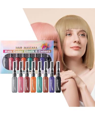  Vibhgtf Temporary hair color with mascara - Temporary chalk comb - Hair chalk comb - Hair chalk comb kit - Buy Online on GoSupps.com