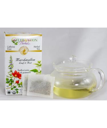 Marshmallow Leaf and Root Tea 24 Bags by Celebration Herbals - Buy Online on GoSupps.com