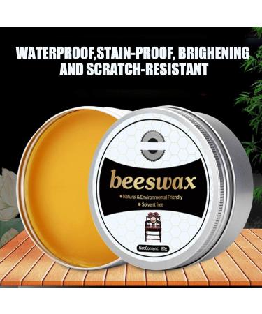Beeswax Furniture Wax - Wood Polish Natural Beeswax Furniture Polish 80g Wood Seasoning Beeswax Natural Beeswax Furniture Polish for Wood Cleaner and Polish Furniture Care Nicything - Buy Online on GoSupps.com