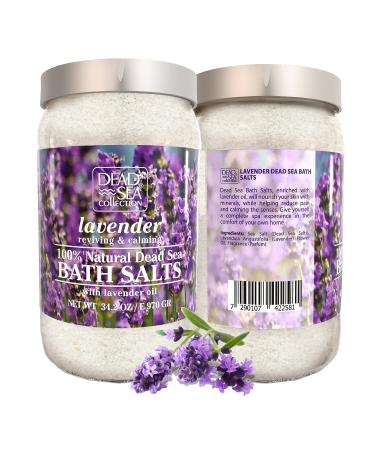 Dead Sea Collection Lavender Bath Salts - Large 34.2 OZ - Nourishing Body Care for Skin and Muscle Relaxation - Buy Online on GoSupps.com