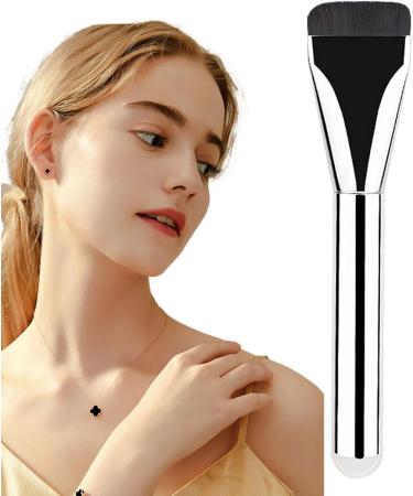 Generic Ultra Thin Foundation Brush | Foundation Makeup Brush | Ultra Thin Foundation Brush | Concealer Brush Face Blush Flat Top | Flat Top Makeup Brush Copper tube rubber handle - Buy Online on GoSupps.com