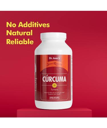 Santo Remedio Turmeric: Joint Health & Inflammatory Support, 270 Capsules - Gluten Free, Vegetarian, Lactose Free - Buy Online on GoSupps.com