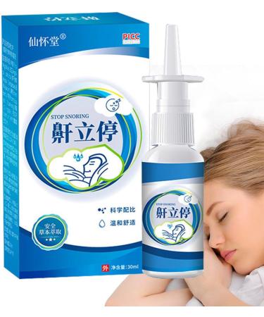 Stop Snoring Spray 101oz Antisnoring nasal spray Snoring relief and better sleep Mild herbal liquid practical and thoughtful gift Skuda - Buy Online on GoSupps.com