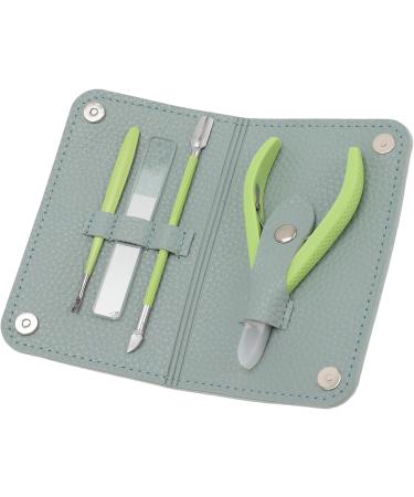 Manicure Tool Set Nail Clipper Set Travel Safe Fine Craft (Green) - Buy Online on GoSupps.com