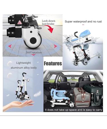 Portable Transfer Lift Elderly Transfer Lift 180 Split Multifunctional Patient Transfer Care Wheelchair for Relderly Disabled - Buy Online on GoSupps.com