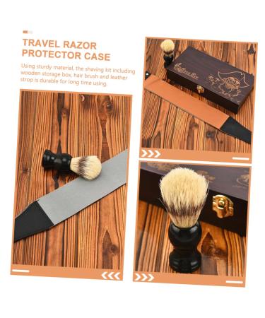 Buy Minkissy Razor Plane Case Set - Wood String Leather Brush & Travel Storage for Classic Grooming - International Shipping Available - Buy Online on GoSupps.com
