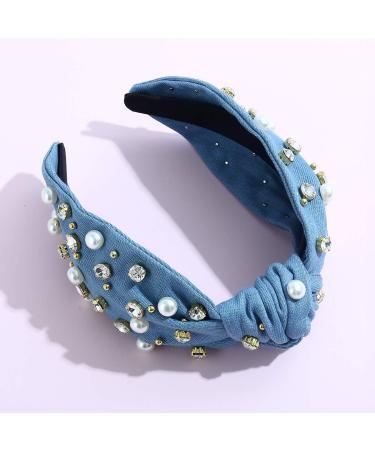 Pearly Crystal Pink Women's Headband | Luxury Jeweled Hairband - Buy Online on GoSupps.com