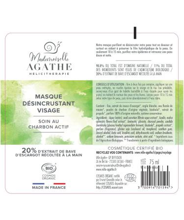 ACTIVE MASK Certified Organic with snail slime - Purifies - Unclogs - Soft and clear skin - Buy Online on GoSupps.com