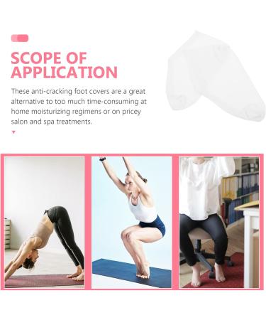 Lurrose 4pairs Moisturizing Socks Whitening Gel Aloe Socks Toe Socks Heel Repair Socks Heel Protectors Spa Gloves Moisturizing Gloves Foot Care Socks Dry Aldult Cotton Spandex Lotion - Buy Online on GoSupps.com