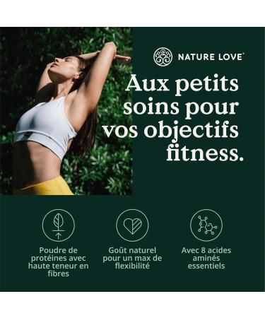 NATURE LOVE Organic Vegan Protein Powder - 1000g - from pumpkin seeds and sunflower seeds - 8 essential amino acids 59% protein - vegan protein powder - Buy Online on GoSupps.com