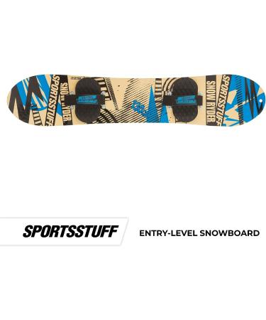 SportsStuff Snow Ryder Hardwood Snowboard 130cm - Blue | Ideal for Beginners & Backyard Fun - Buy Online on GoSupps.com