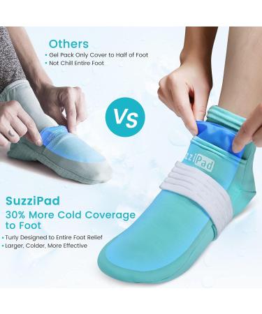 SuzziPad Upgraded Cold Therapy Socks with 6 Gel Packs - Large Hand Ice Pack Wrap for Pain Relief and Neuropathy - Buy Online on GoSupps.com