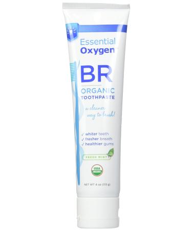 Essential Oxygen BR Organic Toothpaste Peppermint 4 oz