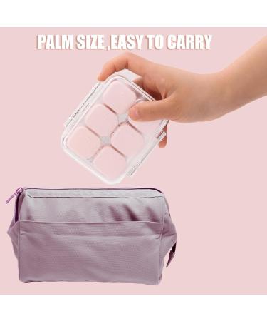 10 Compartment Daily Pill Organizer - Cute Travel Pill Box for Vitamins & Fish Oil - Portable Pink Pill and Supplement Case - Buy Online on GoSupps.com