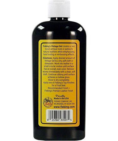 Fiebings Vintage Gel - Black 227g | Antique Leather Gel for Superior Finish - Shop Now! - Buy Online on GoSupps.com