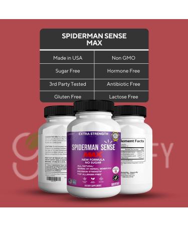 GREENVIFY Spiderman Sense Max Extra Strength Maca Root Complex Sugar-Free 60 Capsules 30 Day Supply (5) - Buy Online on GoSupps.com
