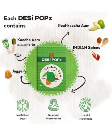 Holy Hut Kaccha Aam | 40 Pieces | Aam Candy | Fruit Snacks | Sour Candies | Lollipop | Raw Mango Candy | Chatpata Masala | 320 Gm - Buy Online on GoSupps.com