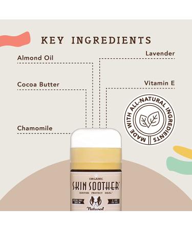 Natural Dog Company Skin Soother Stick 2 oz | Healing Balm with Almond Oil, Lavender, Cocoa Butter, Vitamin E | Hot Spot & Allergy Treatment - Buy Online on GoSupps.com