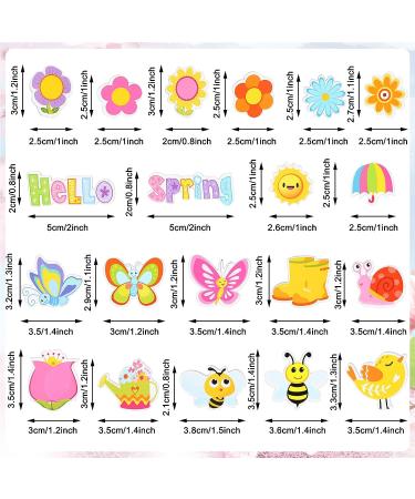 Whaline 360Pcs Spring Foam Stickers - Assorted Designs | Self Adhesive Decorative Decals for Greeting Cards, Scrapbooking, Wall Decor - Hello Spring Collection - Buy Online on GoSupps.com