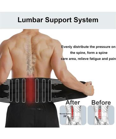 RUNSIBA Back Lumbar Support Belt Medical Waist Orthopedic Brace Posture Men Women Corset Spine Decompression Waist Trainer Pain Relief Back XL - Buy Online on GoSupps.com