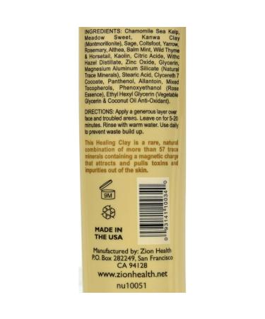 Adama Clay Mask Deep Pore Cleanser 4 fl oz - Original Face Mask for Clear Skin | International Shipping Available - Buy Online on GoSupps.com