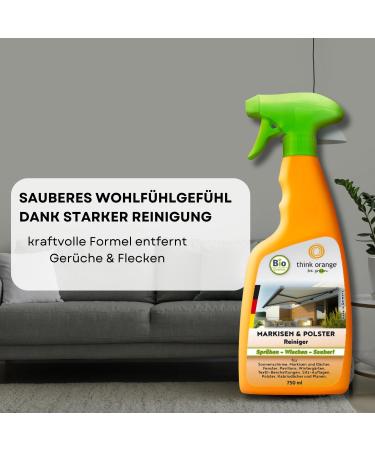 Bio Upholstered Cleaner 2x750ml | Powerful Odorless Cleaner for Furniture Car Seats & Awnings | Carpet Cleaner | Think Orange Be Green - Buy Online on GoSupps.com